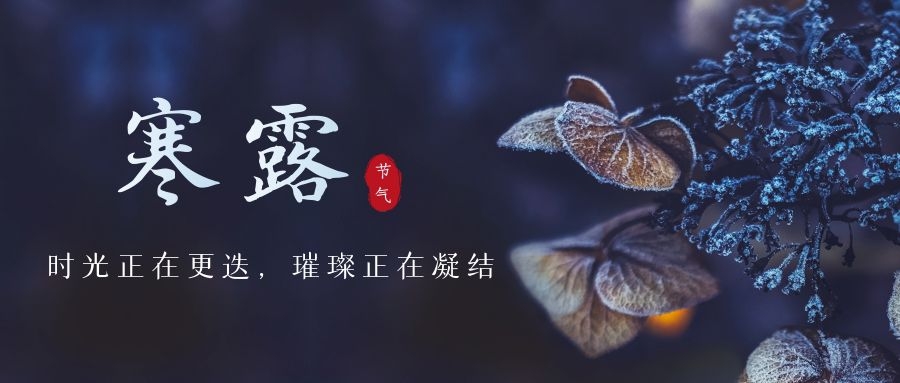 寒露 ▎時光更迭，璀璨正在凝結(jié)~